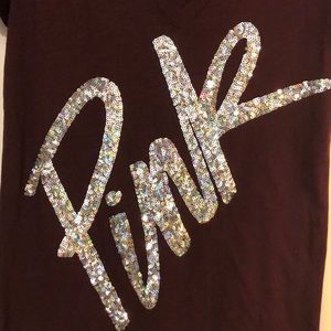 PINK Victoria's Secret Tops - Victoria’s Secret PINK v neck t-shirt PINK Victoria's Secret Tops - Victoria’s Secret PINK v neck t-shirt